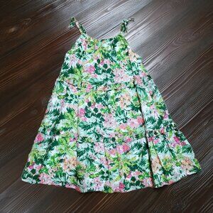 Janie and Jack Tropical Floral Ruffle Sundress Size 3